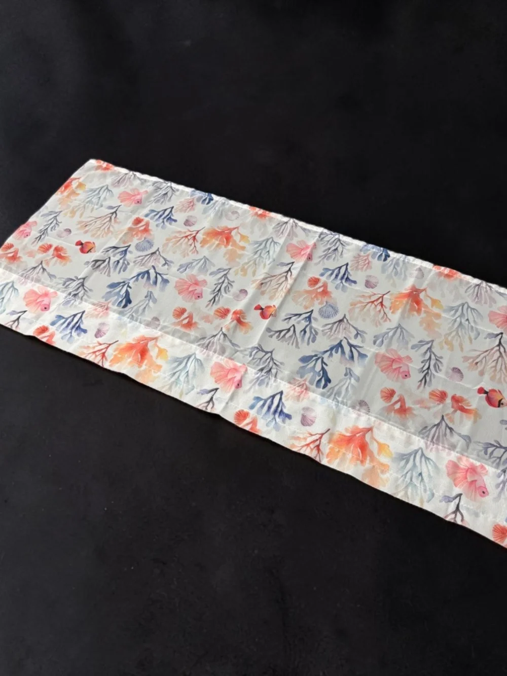 Coastal Ocean Coral Fish Window Valance 54x18 NWOT